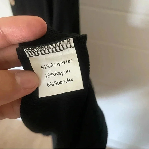 Black Sleeveless Adjustable Straps Ribbed Midi Dress Size XXL - Picture 6 of 6